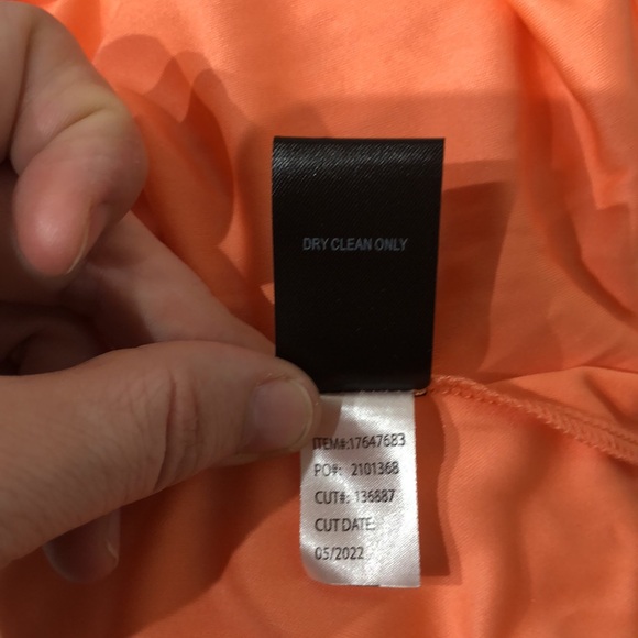 3X low cut lace up coral white floral print maxi dress crochet cut out details - Picture 14 of 14